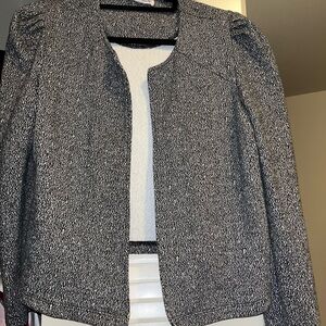 For The Republic Monochrome Textured Blazer